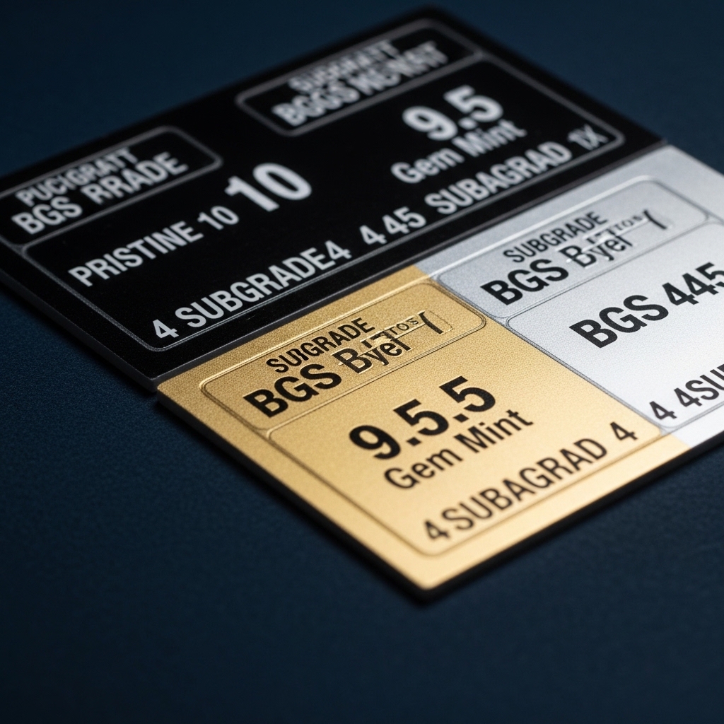 Close-up of BGS slab showing the four subgrade scores: centering, corners, edges, and surface